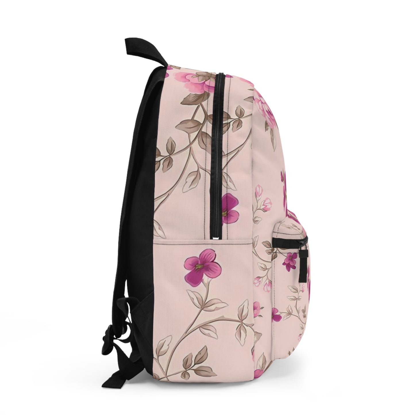 Floral Print Backpack, Stylish Bag for School and Travel, Trendy Floral Rucksack, Perfect Gift for Her, Cute Backpack for Everyday Use