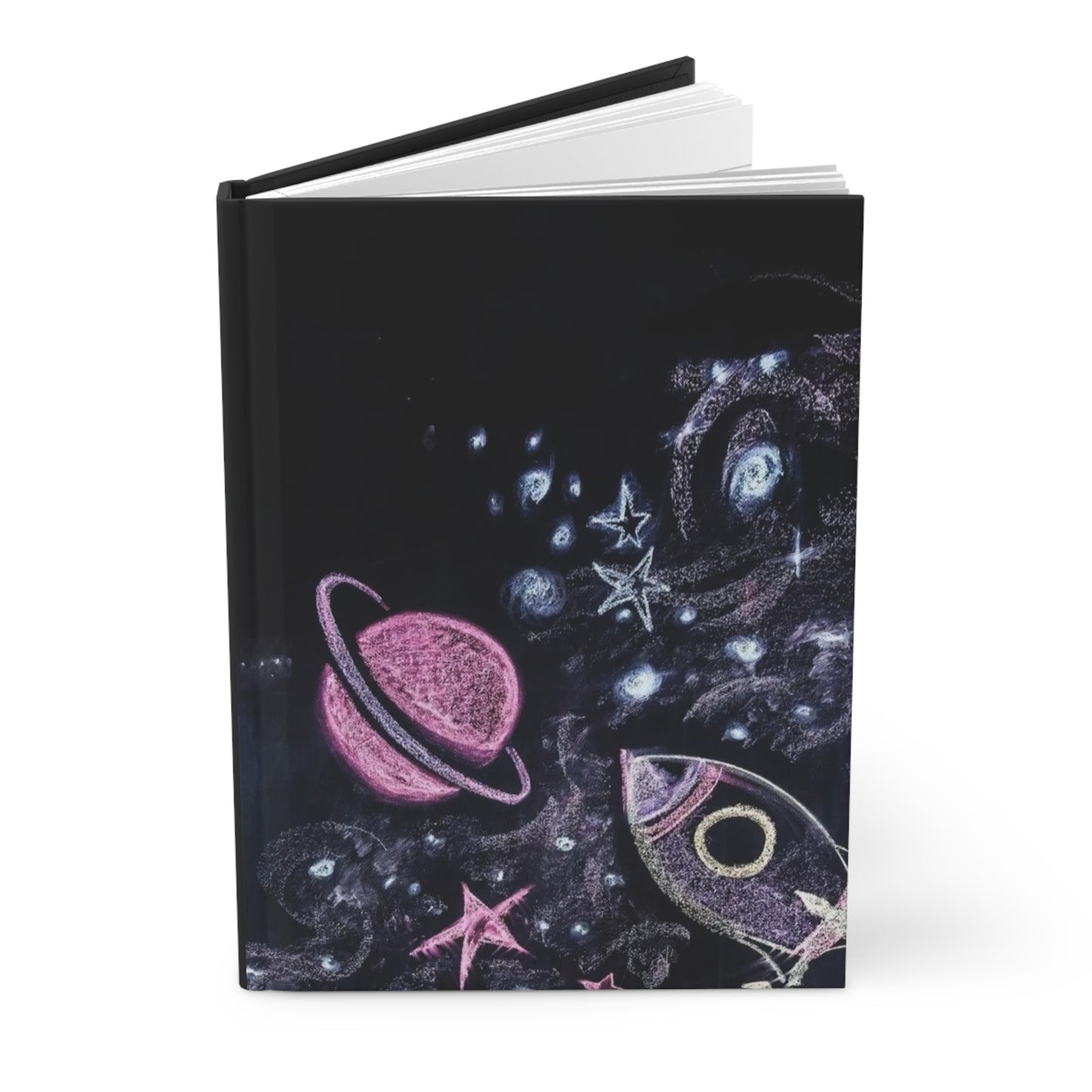 Celestial Hardcover Journal | Space-Themed Planner, Notebook for Astronaut Lovers, Cosmic Gifts, Astronomy Journal, Rocket Art