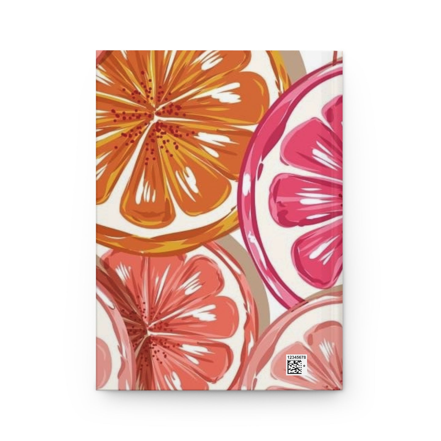 Citrus-Inspired Hardcover Journal - Vibrant Floral Notebook for Daily Writing, Sketching, or Gift Giving, Summer Vibe, Travel Diary