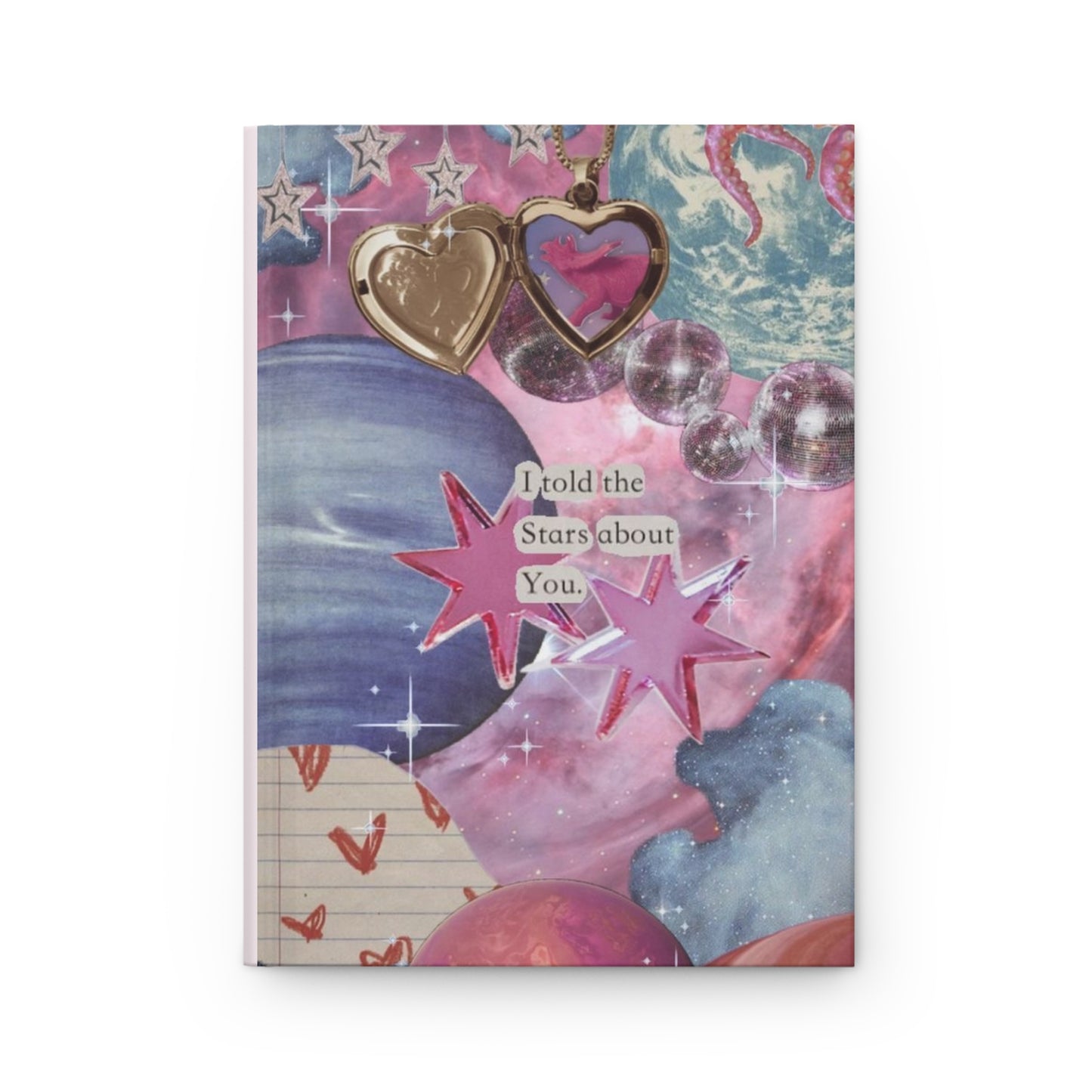 Galaxy Heart Hardcover Journal
