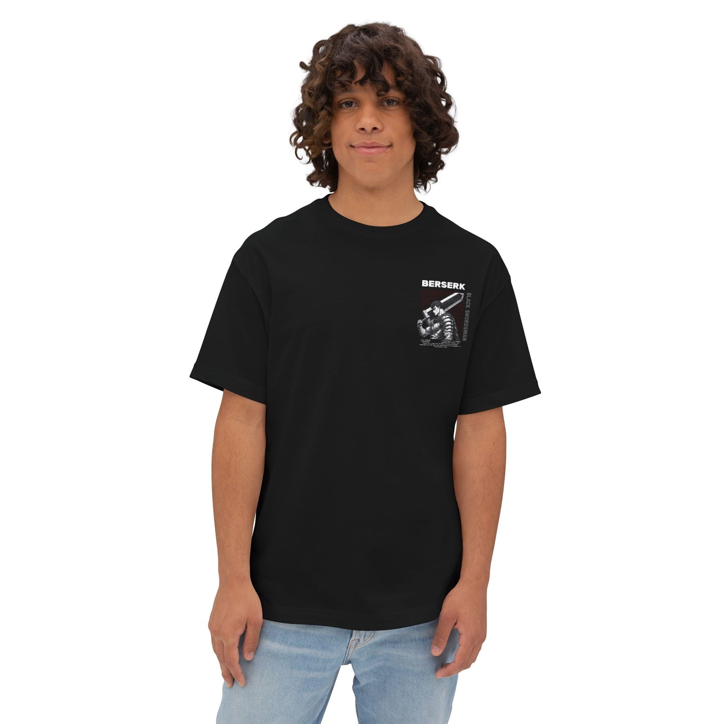 Berserk Black Swordsman Oversized Tee | Streetwear, Anime Merch, Graphic Shirt, Gift for Fans, Casual Wear