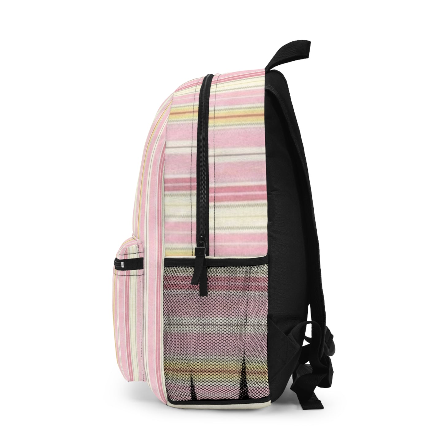 Cute Lobster Striped Backpack, Fun School Bag, Stylish Carry-All, Gift for Lobster Lovers, Beach Day Essentials, Summer Adventure Pack