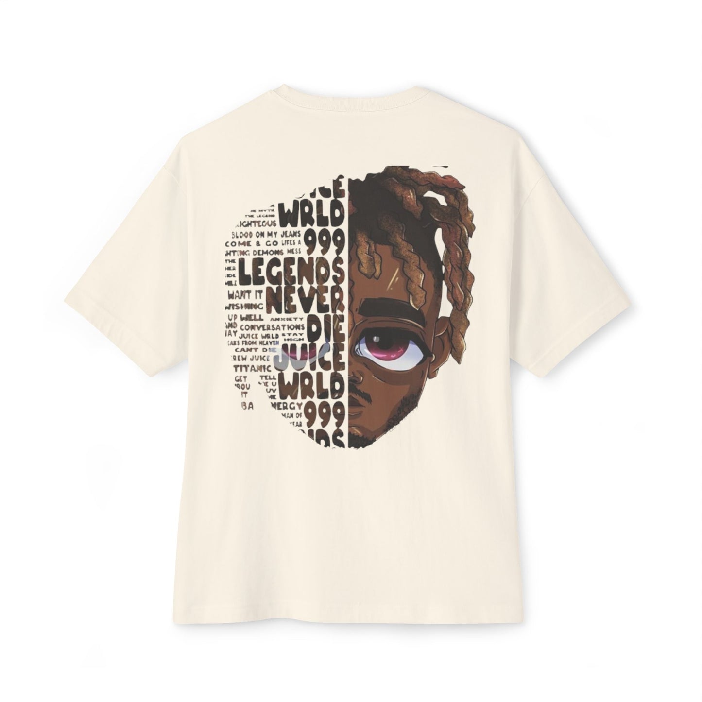 Juice Wrld Tribute Oversized Tee, Hip-Hop Inspired Shirt, Streetwear Fashion T-Shirt, Music Lover Gift, Unisex Graphic Tee