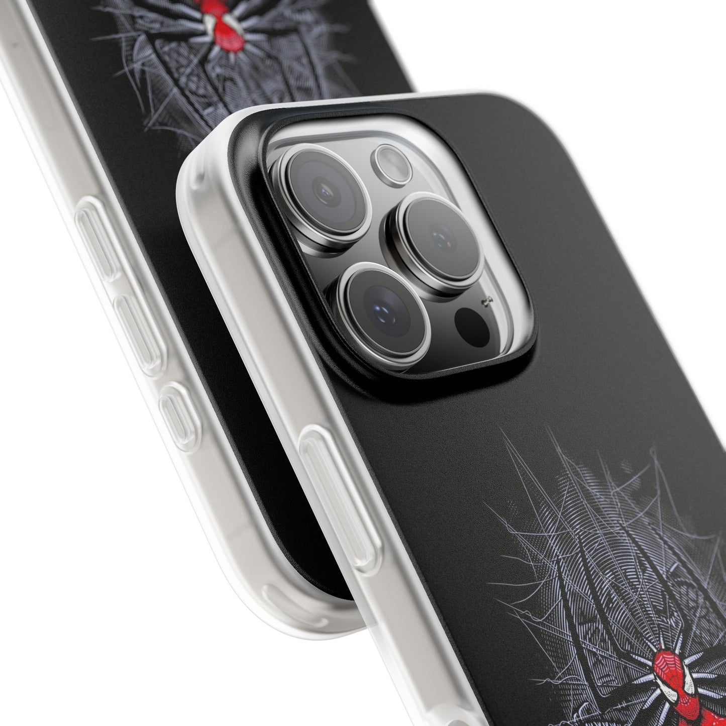 Spider Web Flexi Cases for Phone, Durable Phone Cover, Halloween Accessories, Unique Gift Idea, Spider Design Phone Case