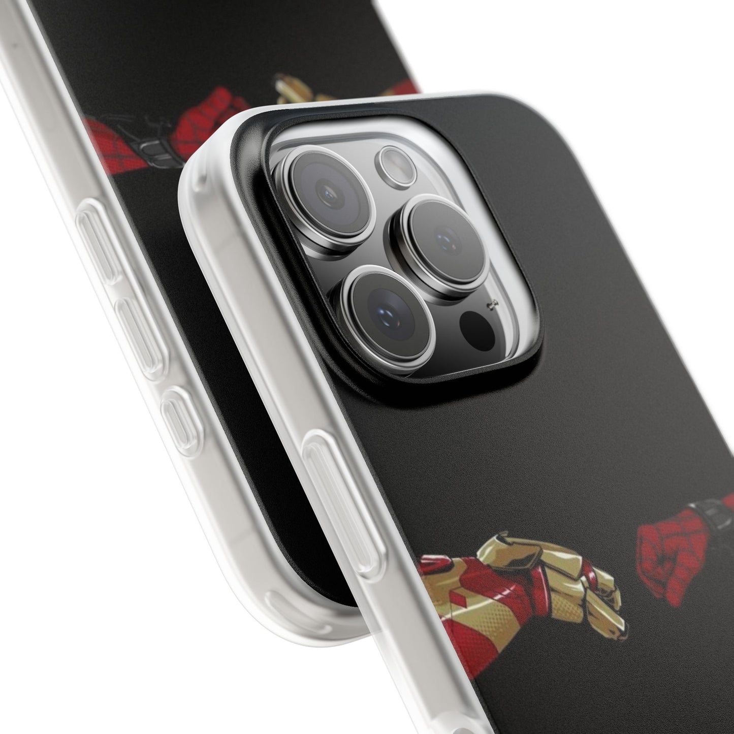 IronMan and SpiderMan Superhero Flexi Phone Case, Marvel Inspired, Unique Gift for Fans, Stylish Protector, Trendy Gadget Accessory