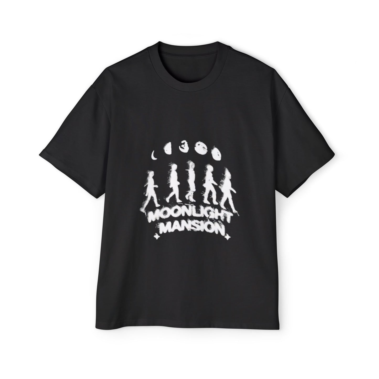 Moonlight Mansion Oversized Tee, Casual Streetwear Shirt, Graphic Tee for Men, Perfect for Festivals, Gift for Birthday or Holidays