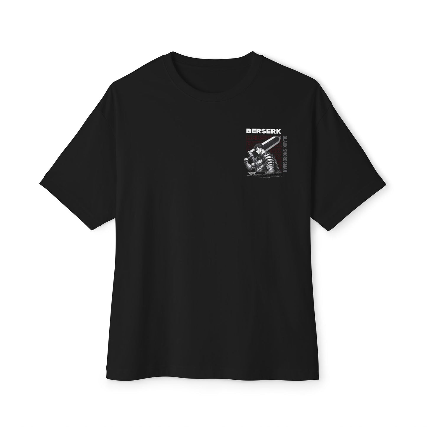 Berserk Black Swordsman Oversized Tee | Streetwear, Anime Merch, Graphic Shirt, Gift for Fans, Casual Wear