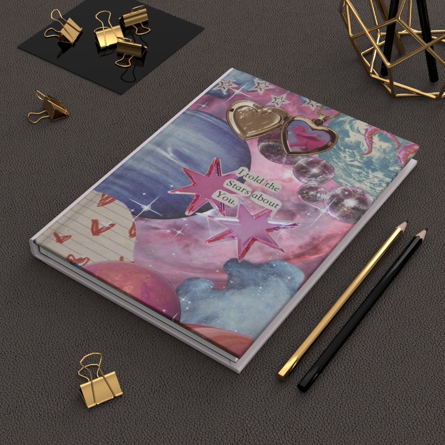 Galaxy Heart Hardcover Journal