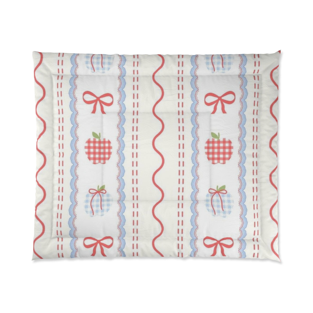 Cherry Ribbon Picnic: A Sweet Stitch of Country Dreams