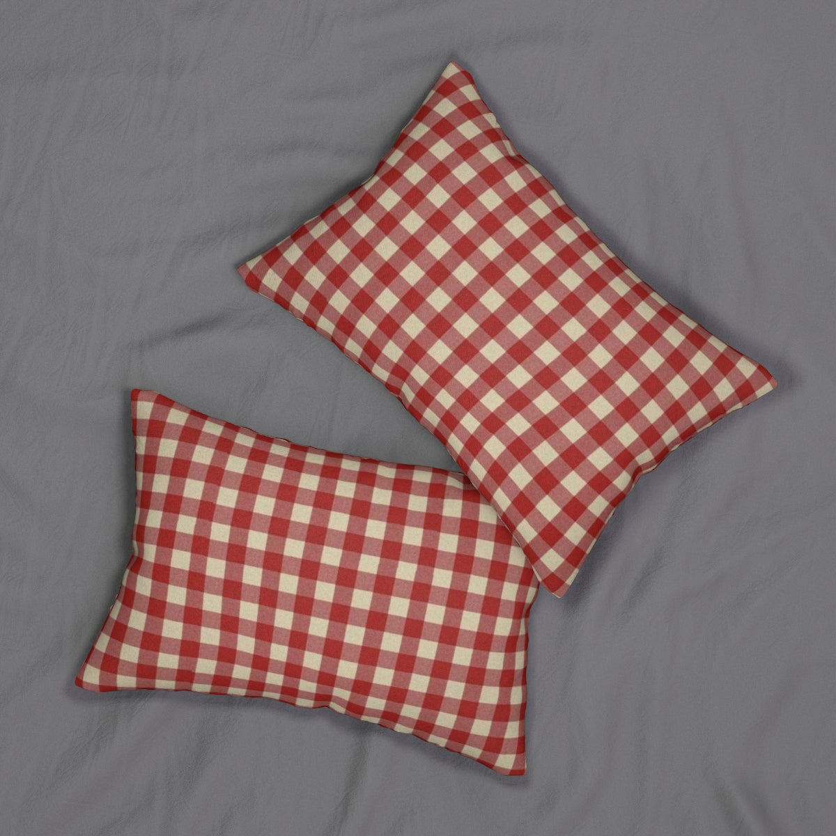 Cherry Picnic Checkered Comforter & Pillow Set β Red & White Cozy Classic β€οΈπβ¨