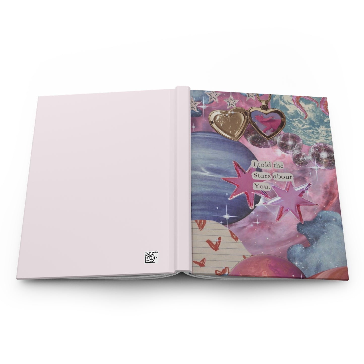 Galaxy Heart Hardcover Journal