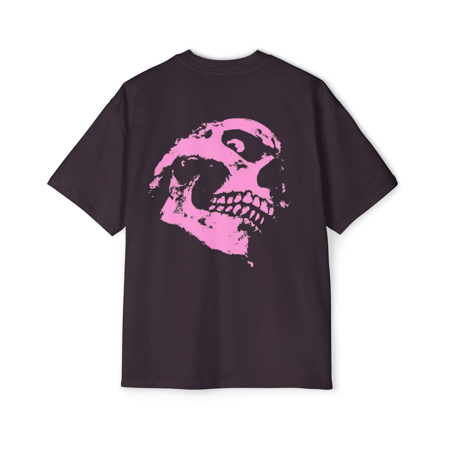 Pink Skull Unisex Oversized Skull Graphic Tee - Streetwear, Casual, Halloween, Unisex Fashion, Unique Gift
