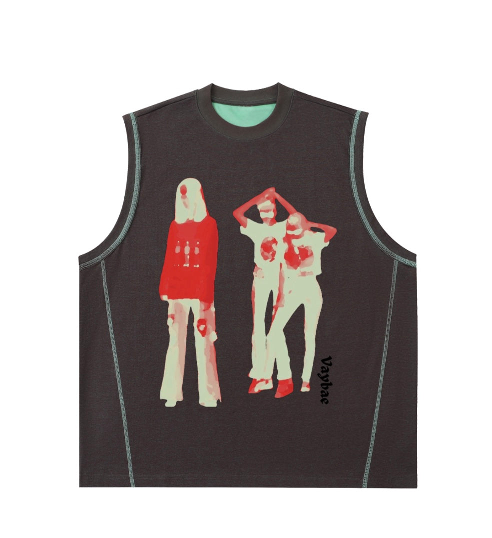 Contrast Panel Cooling Performance Tank Top