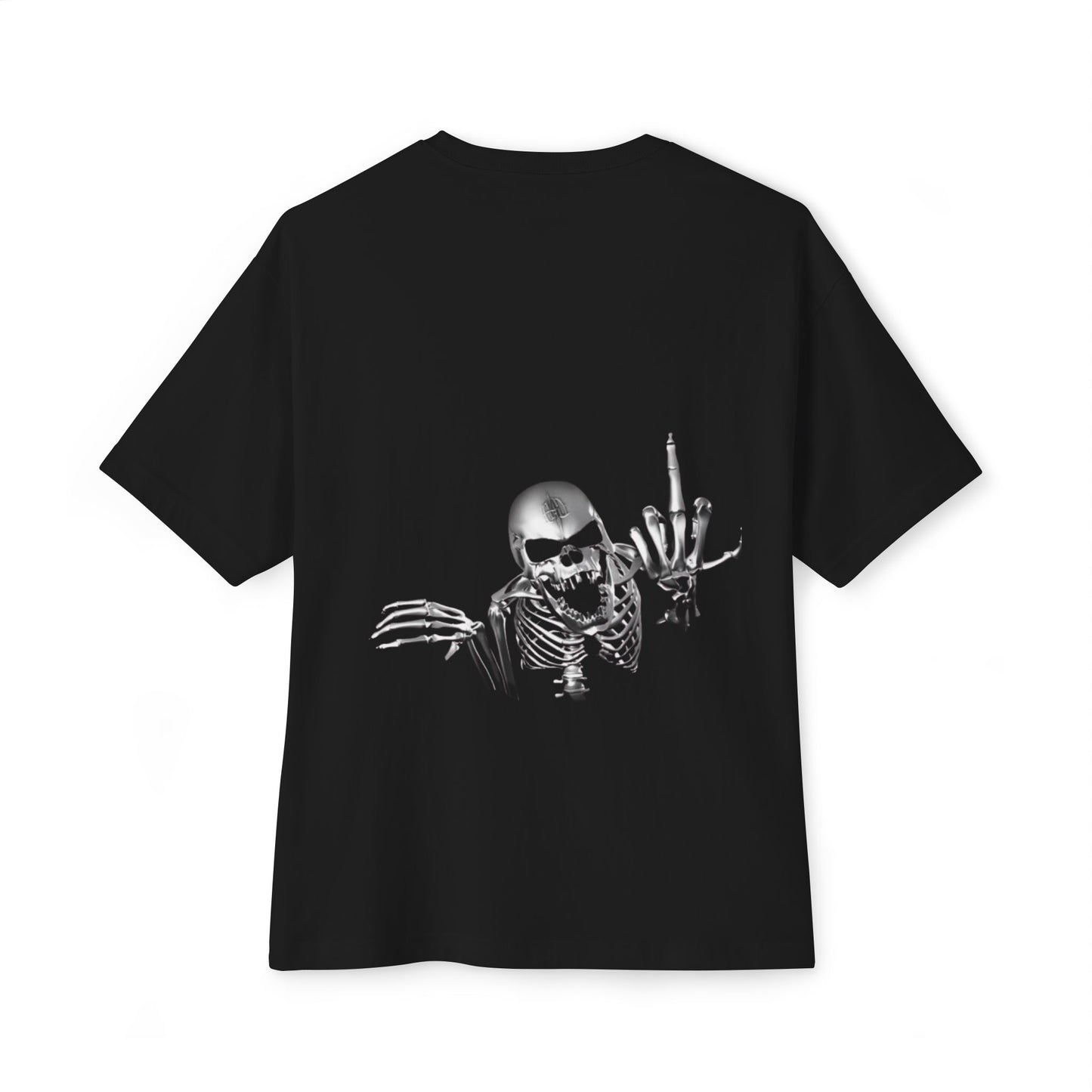 Edgy Skeleton Graphic Tee for Men, Oversized Casual Top, Trendy Streetwear, Alternative Fashion, Perfect Gift for Halloween, Music Lovers