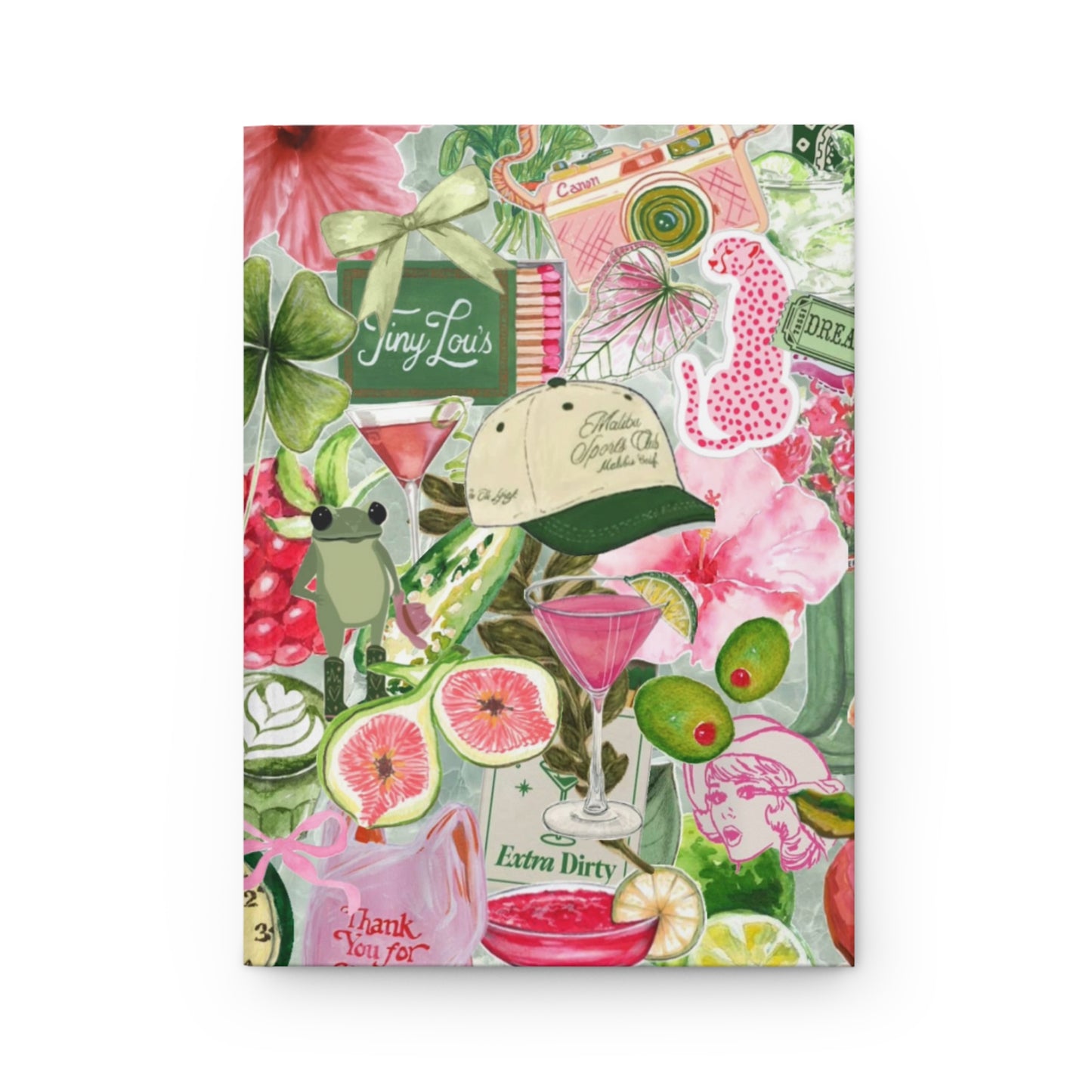 Tropical Hardcover Journal, Personal Diary, Scrapbook, Travel Journal, Gift for Her, Floral Notepad, Summer Memories