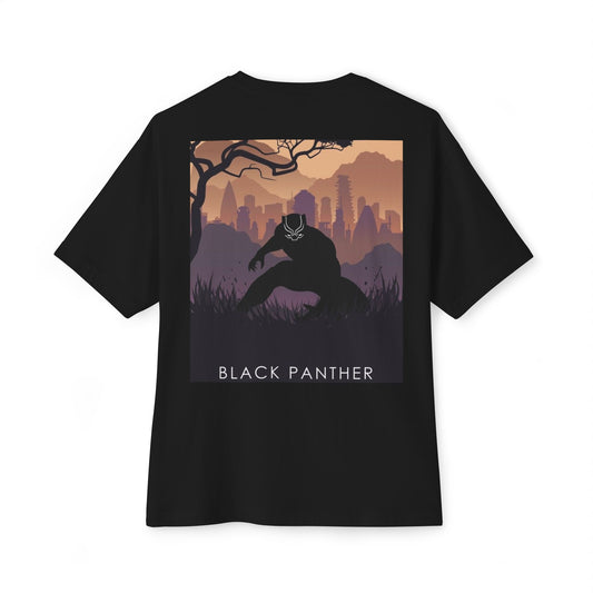 Marvel & Black Panther Unisex Oversized Boxy Tee, Graphic Tee, Superhero Shirt, Comic Book Lover Gift, Casual Wear, Movie Fan Apparel