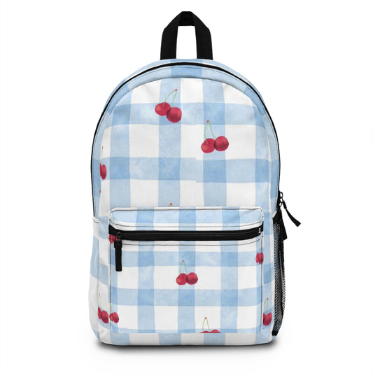 Charming Cherry-Patterned Backpack - Cute School, Travel, Picnic Essential, Summer Vibes, Gift for Friends
