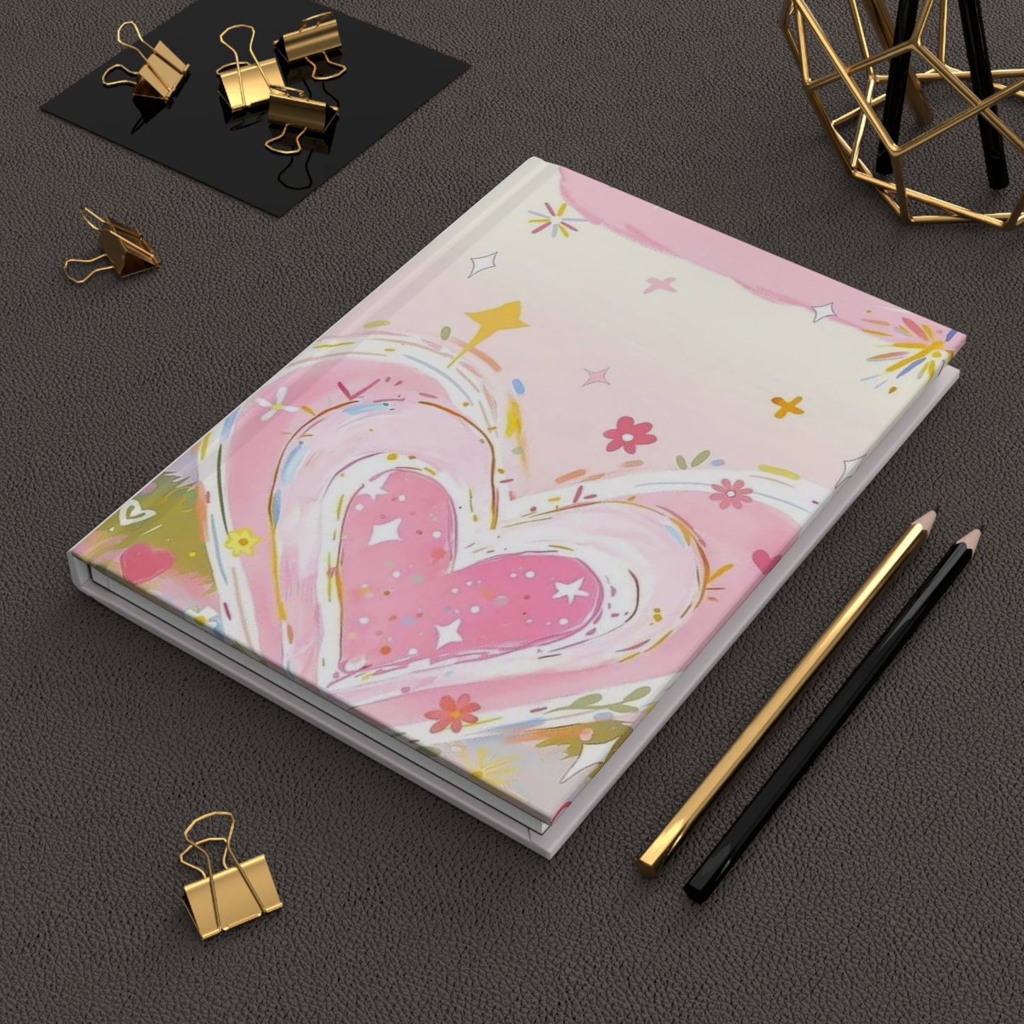 Heartfelt Floral Hardcover Journal, Gift for Writers, Inspirational Notebook, Cute Diary, Valentine's Day, Self-Care Journal, Artistic [...]