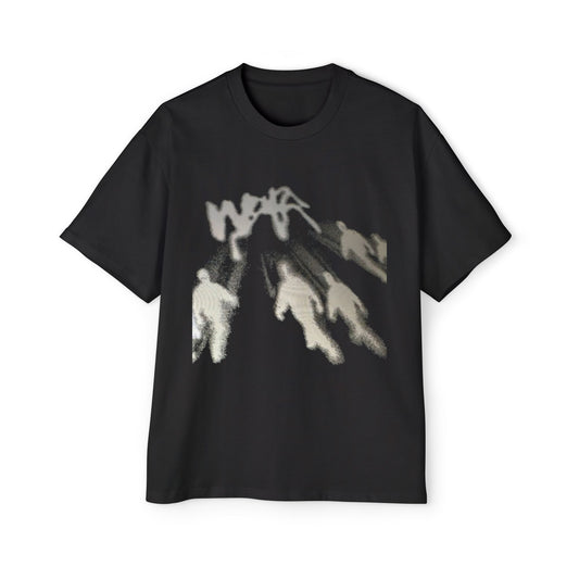 Unisex Heavy Shadow Share Oversized Tee - Trendy Streetwear T-Shirt, Casual Wear, Art Graphic Shirt, Statement Clothing, Versatile Wardrobe Essential