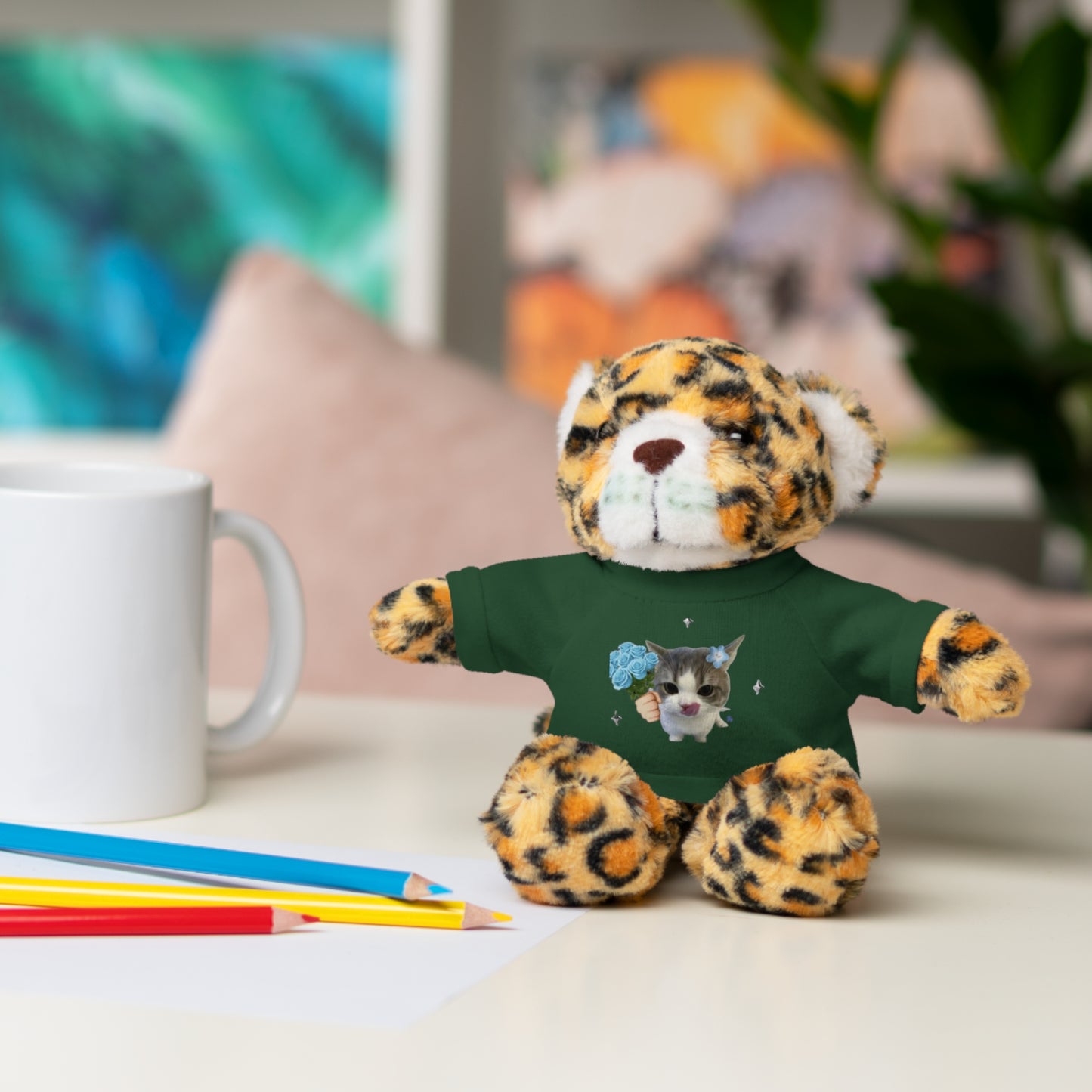 Cute Personalized Stuffed Animal Tee, Adorable Gift for Kids, Plush Teddy Bear with Custom Shirt, Perfect for Birthdays, Holidays, [...]