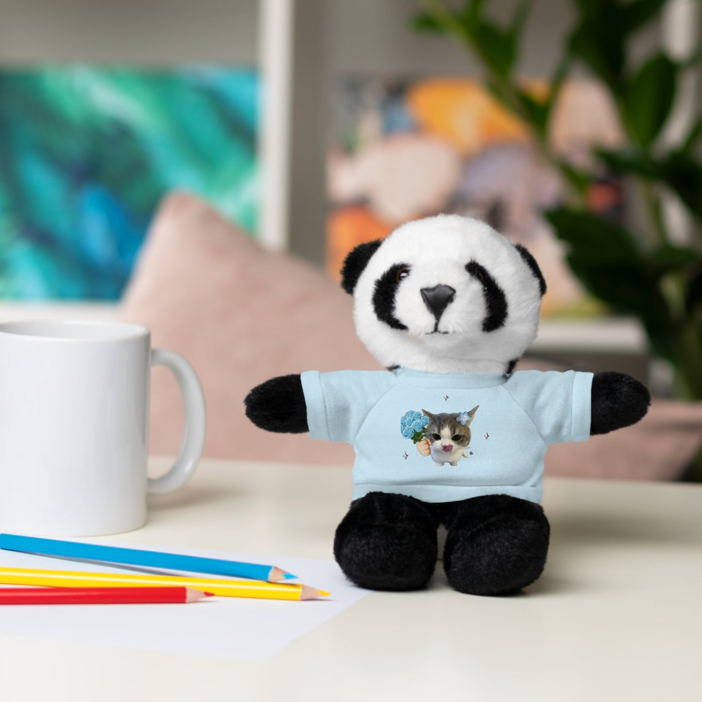 Cute Personalized Stuffed Animal Tee, Adorable Gift for Kids, Plush Teddy Bear with Custom Shirt, Perfect for Birthdays, Holidays, [...]