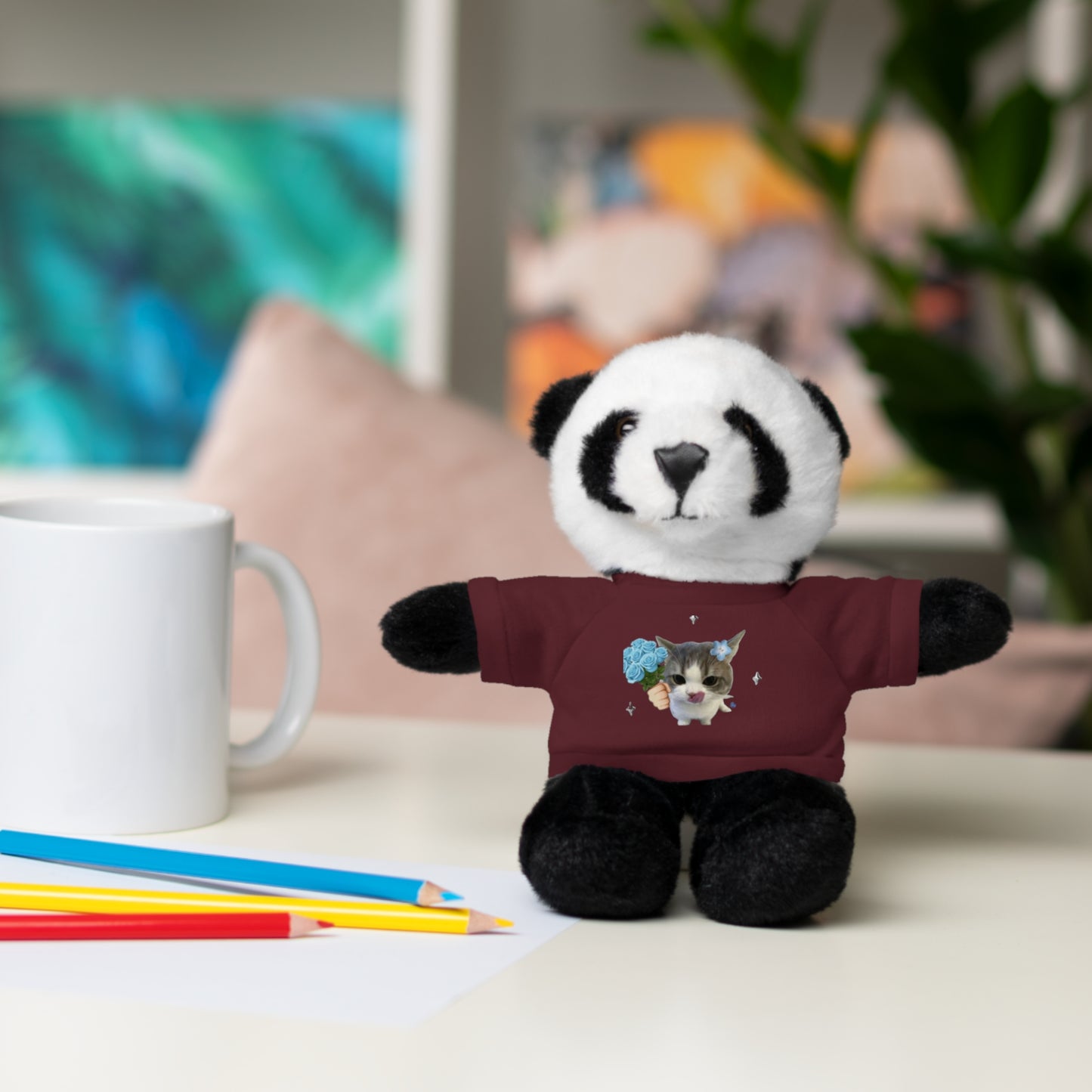 Cute Personalized Stuffed Animal Tee, Adorable Gift for Kids, Plush Teddy Bear with Custom Shirt, Perfect for Birthdays, Holidays, [...]