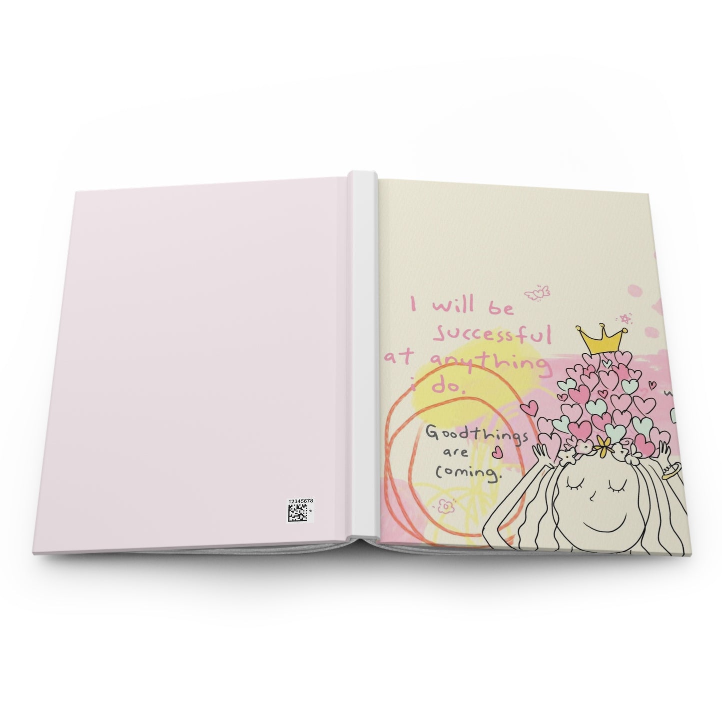 Inspirational Hardcover Journal for Dreams, Writing, Creativity, Gift for Students, Motivational Gift, Positive Affirmation Diary