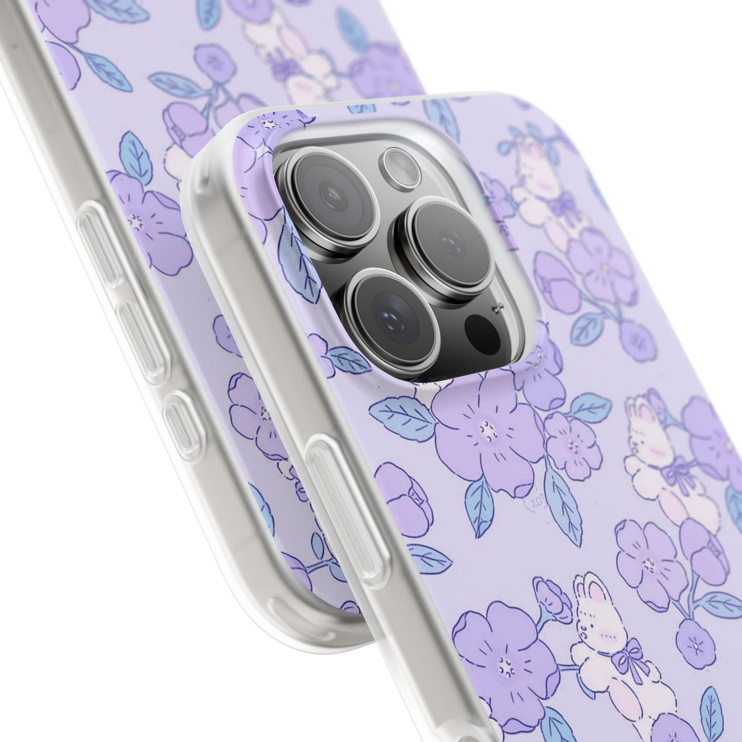 Purple Floral Flexi Cases
