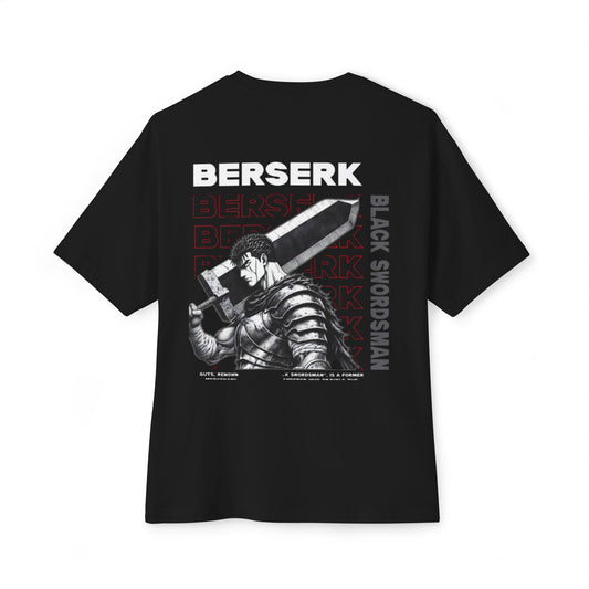 Berserk Black Swordsman Oversized Tee | Streetwear, Anime Merch, Graphic Shirt, Gift for Fans, Casual Wear