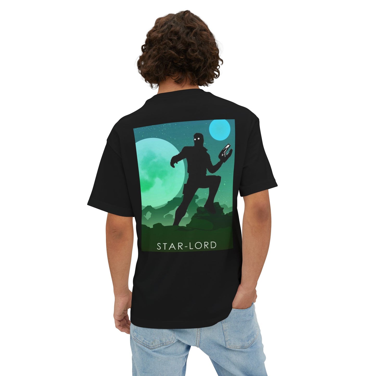Marvel & Star-Lord Oversized Boxy Tee, Graphic Tee for Fans, Unisex T-Shirt, Gift for Geeks, Casual Wear, Comic-Con Apparel