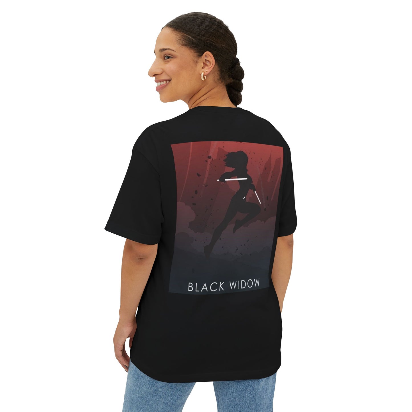 Marvel Black Widow Unisex Oversized Boxy Tee - Perfect Gift for Comic Fans, Superhero Merchandise, Casual Wear, Pop Culture T-Shirt, [...]