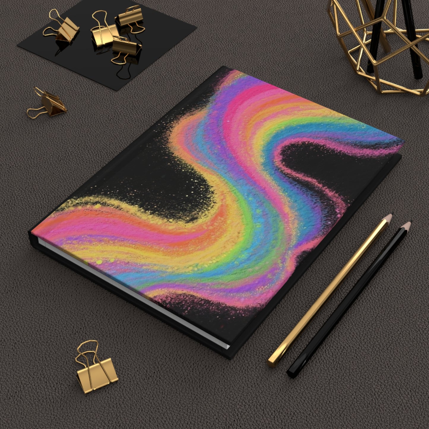 Colorful Rainbow Dreams Hardcover Journal – Inspirational Notebook, Gift for Writers, Art Journal, School Supplies, Doodle Diary