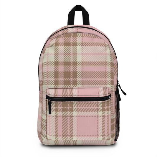 Stylish Plaid Backpack, Trendy School Bag, Fashionable Travel Backpack, Casual Everyday Backpack, Adorable Gift for All Occasions