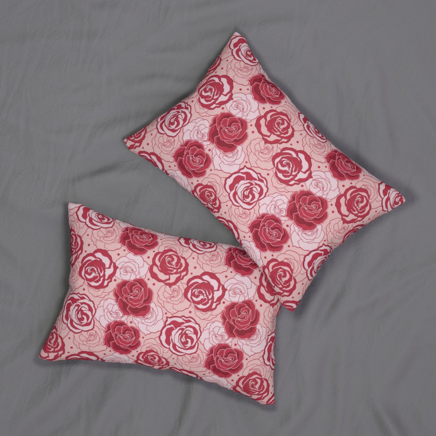 Romantic Rose Garden Comforter & Pillow Set – Pink & Red Floral Elegance