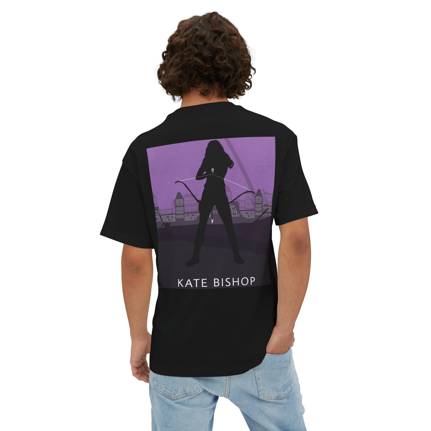 Marvel Kate Bishop Unisex Oversized Tee, Graphic Tee for Comic Fans, Casual Wear, Gifts for Him/Her, Marvel Fan Apparel, Kate Bishop Shirt