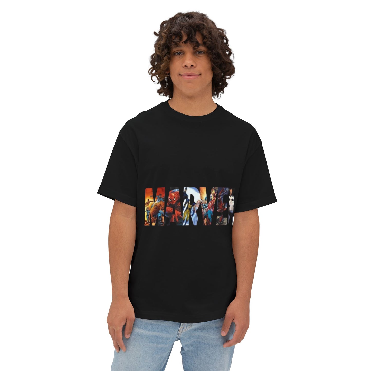 Marvel and Winter Soldier Graphic Oversized Tee, Casual Wear, Superhero Fan Tee, Gift for Him/Her, Comic Con Apparel