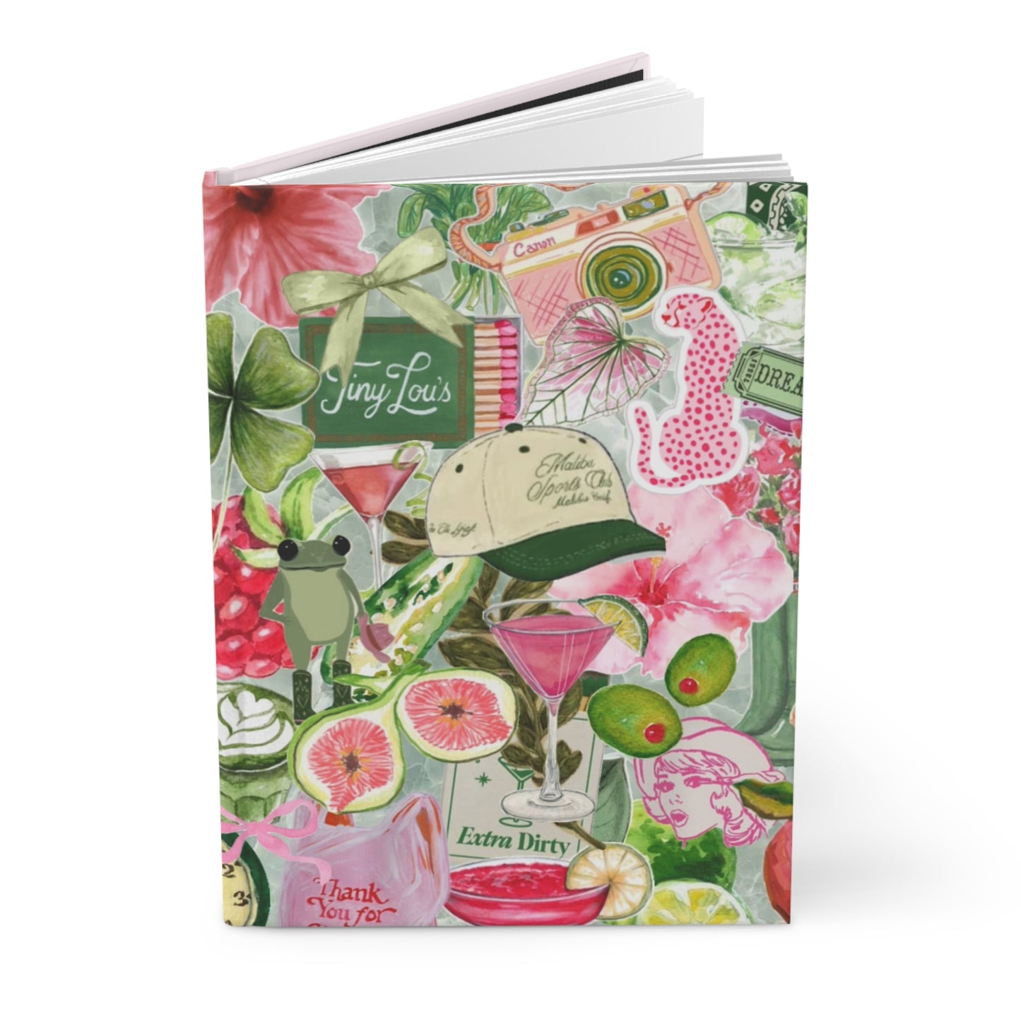 Tropical Hardcover Journal, Personal Diary, Scrapbook, Travel Journal, Gift for Her, Floral Notepad, Summer Memories