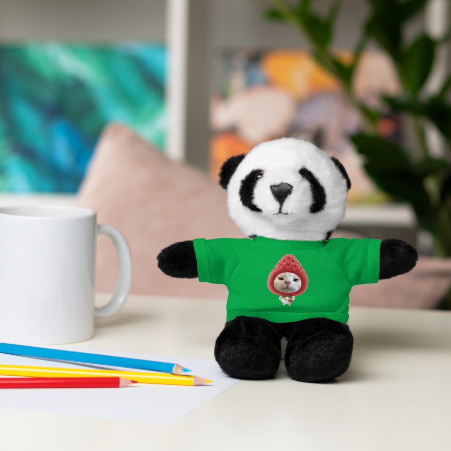 Cute Customizable Stuffed Animals with T-Shirt for Kids, Adorable Gifts, Plush Toys, Birthday Surprises, Collectible Toys, Keepsake Gifts