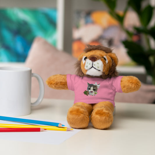 Personalized Stuffed Animal with T-Shirt, Custom Plush Toy, Unique Gift for Kids, Pet-Lovers, Birthday, Baby Shower, Holiday Gift