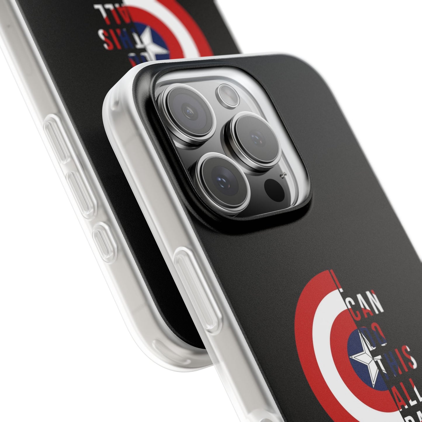 Captain Can Do This All Day Phone Case, Marvel Flexi Case, Superhero Phone Accessory, Gift for Marvel Fans, Geek Chic