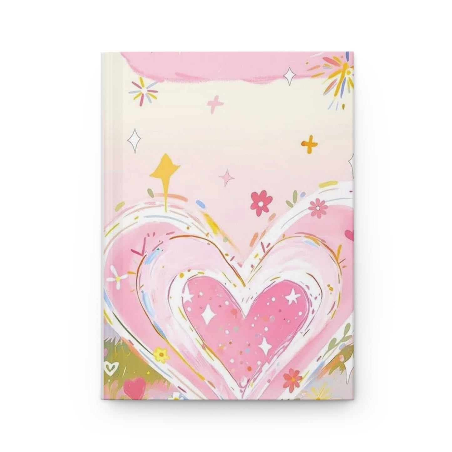 Heartfelt Floral Hardcover Journal, Gift for Writers, Inspirational Notebook, Cute Diary, Valentine's Day, Self-Care Journal, Artistic [...]