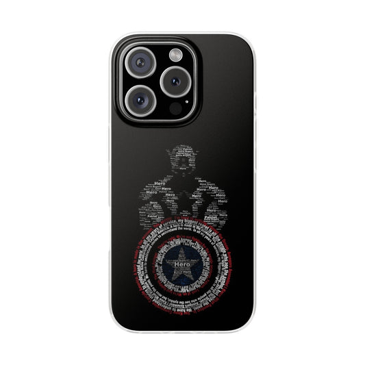 Captain America Hero-Inspired Flexi Cases | Custom Phone Covers, Gifts for Superhero Fans, Birthday Presents, Fun Accessories, Nerdy Style