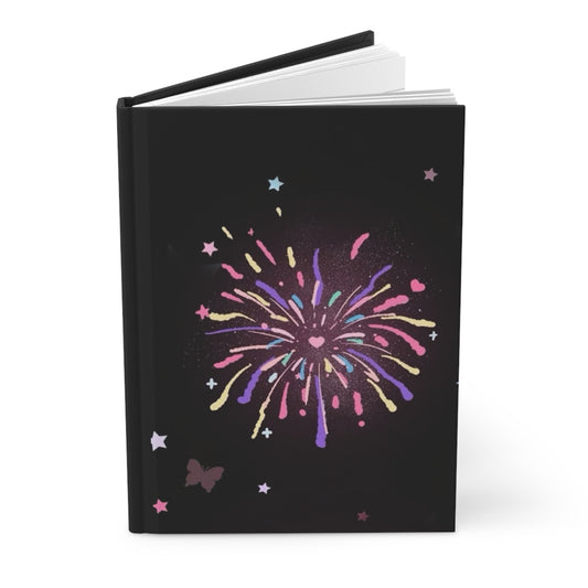 Colorful Fireworks Hardcover Journal for Creative Minds, Perfect for Writing, Gifts, New Year, and Celebrations