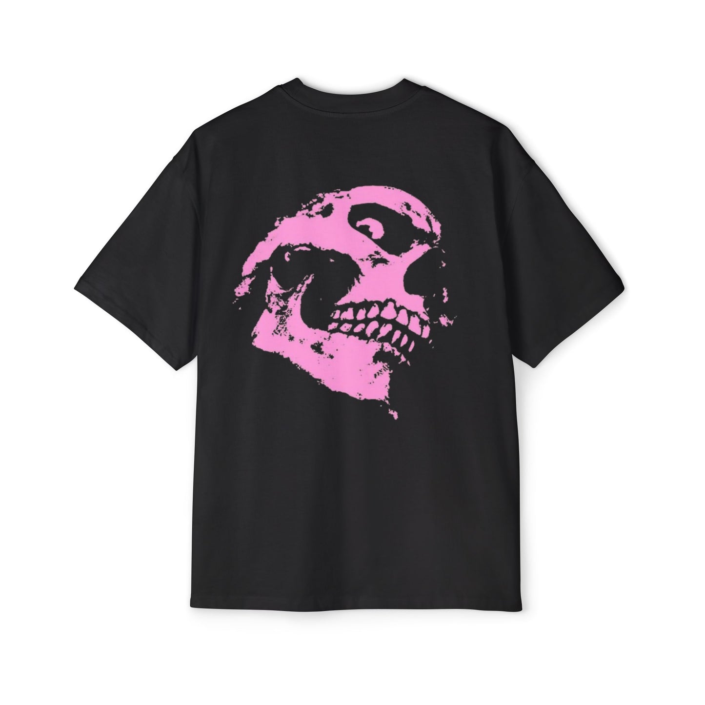 Pink Skull Unisex Oversized Skull Graphic Tee - Streetwear, Casual, Halloween, Unisex Fashion, Unique Gift