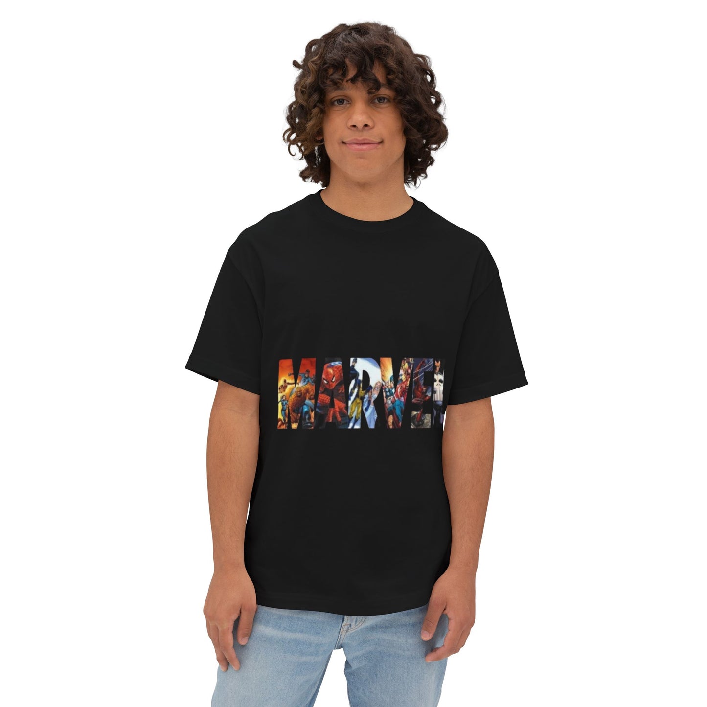 Marvel & Groot Unisex Oversized Tee - Casual Fan Apparel, Comic Gift, Unique T-Shirt, Stylish Graphic Top, Birthday Present