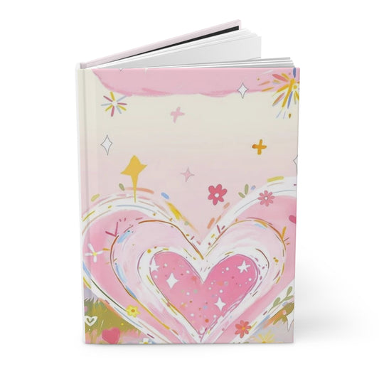 Heartfelt Floral Hardcover Journal, Gift for Writers, Inspirational Notebook, Cute Diary, Valentine's Day, Self-Care Journal, Artistic [...]