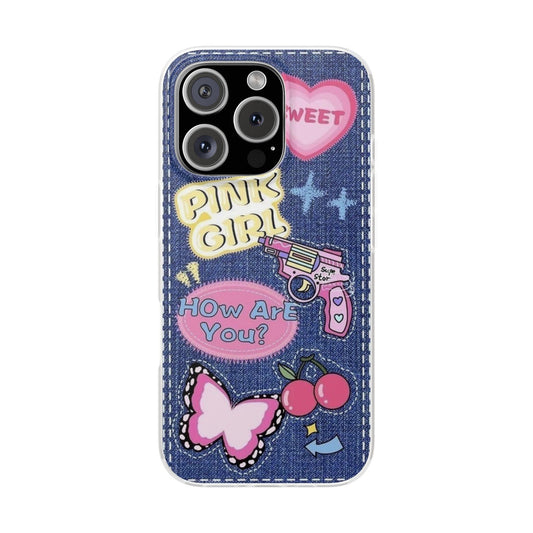 Trendy Phone Case with Fun Stickers - Perfect Gift for Teens, Cute Pink Girl Design, Essential Cell Phone Accessories, Birthday or [...]