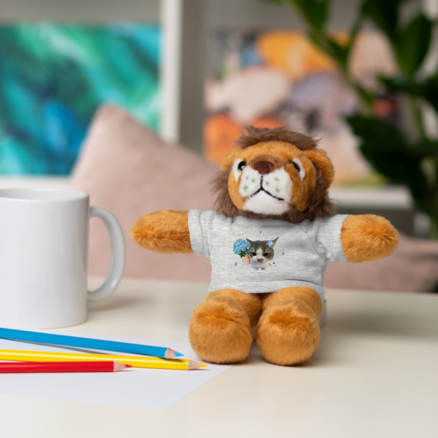 Cute Personalized Stuffed Animal Tee, Adorable Gift for Kids, Plush Teddy Bear with Custom Shirt, Perfect for Birthdays, Holidays, [...]