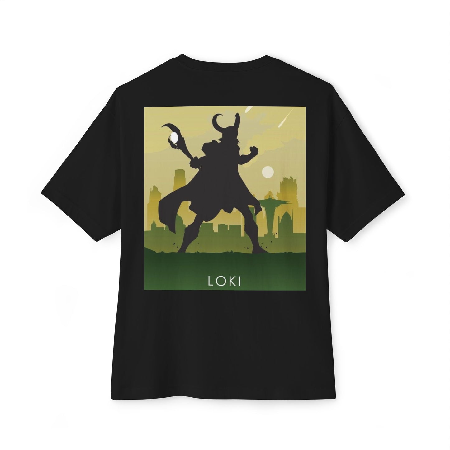 Marvel-Loki  Unisex Oversized Boxy Tee, Comic Apparel, Loki Shirt, Gift for Superhero Fans, Stylish Loungwear