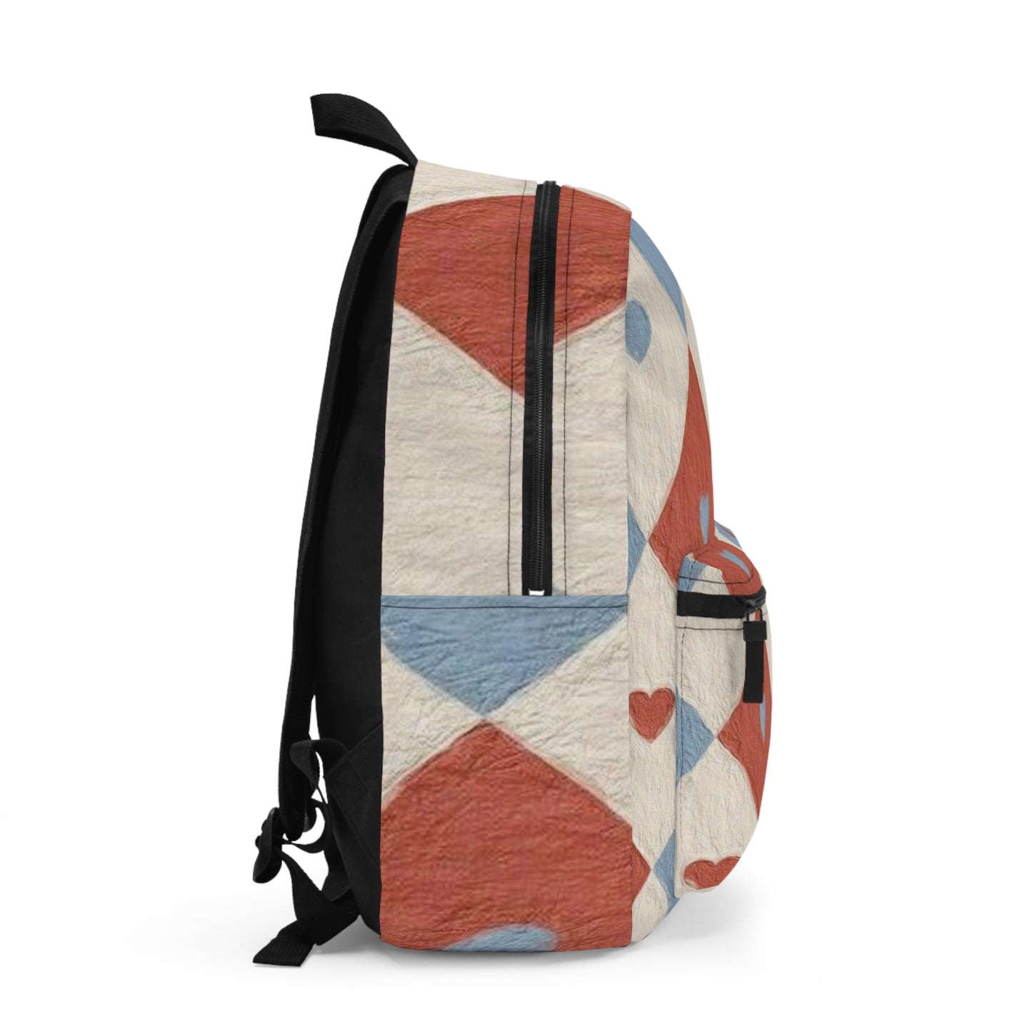 Heart Patterned Backpack, Cute School Bag, Fashion Accessory, Ready for Adventure, Gift for Students, Valentine’s Day